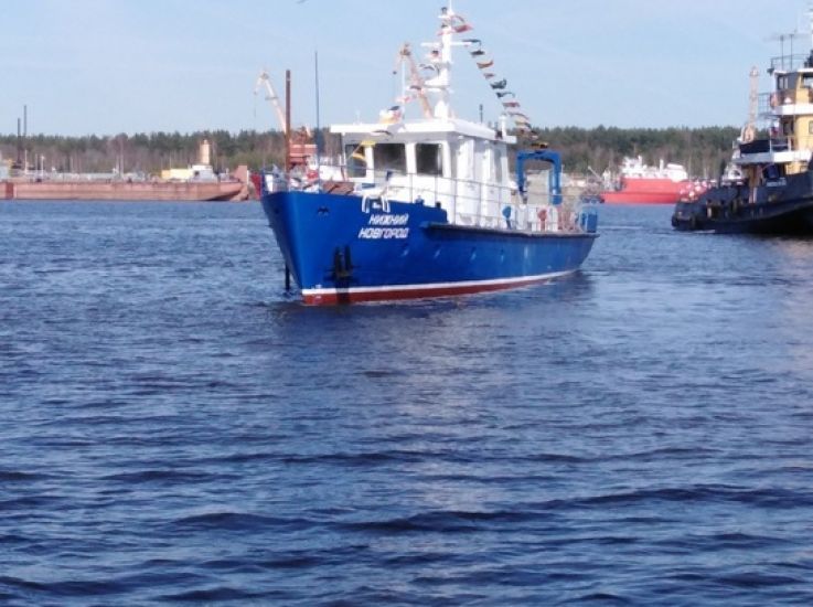 Судно «Нижний Новгород» спустили на воду на Ярославском судостроительном заводе