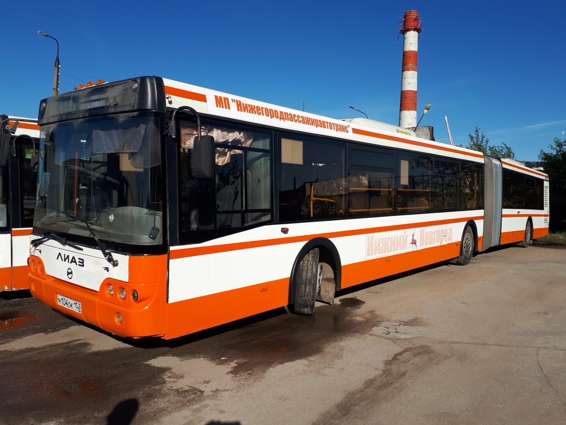 Первый автобус-гармошка готов выйти на дороги Нижнего Новгорода после ремонта