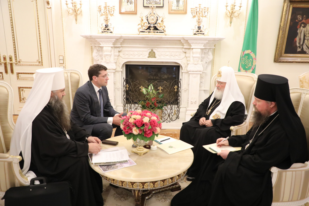 Патриарх Кирилл и Глеб Никитин обсудили проведение Дней памяти Серафима Саровского