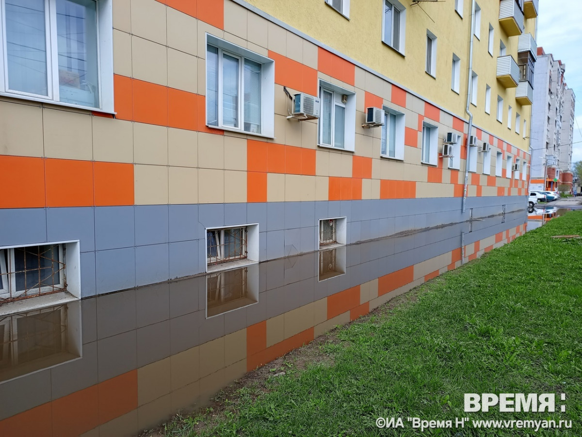 Детская поликлиника №19 в Нижнем Новгороде оказалась окружена водой